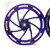 GSXR 300 FAT TIRE ILLUSION PURPLE CONTRAST PIRANHA WHEELS 09-20 SUZUKI GSXR 1000