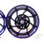 GSXR 300 FAT TIRE ILLUSION PURPLE CONTRAST PIRANHA WHEELS 09-20 SUZUKI GSXR 1000