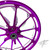 NINJA STOCK SIZE PURPLE CONTRAST CUT LAUNCH WHEELS 12-20 KAWASAKI NINJA ZX-14R