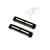 HARLEY BLACK CONTRAST 23" FENDER SPACER BRACKETS 2014 & up FLTR - Road Glide