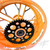 NINJA STOCK SIZE CANDY ORANGE CONTRAST CUT KILO WHEELS 00-05 KAWASAKI NINJA ZX12