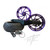 NINJA 240 FAT TIRE KIT PURPLE PIRANHA WHEELS 3D LOGO 06-11 KAWASAKI NINJA ZX-14