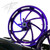 YZF 240 FAT TIRE KIT PURPLE PIRANHA WHEELS BLACK ARM 2009-2014 YAMAHA YZF R1