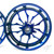 GSXR 360 FAT TIRE CANDY BLUE CONTRAST RECLUSE WHEELS 06-07 SUZUKI GSXR 600 750