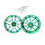 GSXR 300 FAT TIRE SEAFOAM GREEN RECLUSE WHEELS 01-05 SUZUKI GSXR 600 750