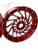 330 FAT TIRE WILDER RED CONTRAST MAYHEM WHEELS 2004-2008 YAMAHA YZF R1