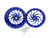 HAYABUSA STOCK SIZE ROYAL BLUE CONTRAST HELLIAN WHEELS 22-24 SUZUKI HAYABUSA ABS