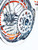 HAYABUSA STOCK SIZE CHROME TWIST IT WHEELS ORANGE RIVETS 22-24 SUZUKI HAYABUSA