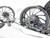 240 STEALTH FAT TIRE KIT CHROME ARM TURBO WHEELS 2009-2020 SUZUKI GSXR 1000