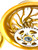 HAYABUSA STOCK SIZE CANDY GOLD HELLIAN WHEELS 2022 SUZUKI HAYABUSA ABS