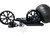 SUZUKI 360 OSD FAT TIRE KIT SOLID BLACK VANDETTA WHEELS 01-05 GSXR 600 750