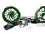 GSXR 360 CHROME FATTIRE KIT ILLUSION GREEN HELLIAN WHEELS 01-08 SUZUKI GSXR 1000