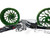 GSXR 330 CHROME FAT TIRE KIT ILLUSION GREEN HELLIAN WHEELS 09-16 SUZUKI GSXR1000