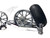 NINJA 240 CHROME FAT TIRE KIT CHROME VANDETTA WHEELS 06-11 KAWASAKI NINJA ZX-14