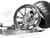 GSXR 330 CHROME FAT TIRE KIT CHROME INFERNO WHEELS 01-08 SUZUKI GSXR 1000