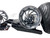 HAYABUSA 300 STEALTH FAT TIRE KIT CHROME PIRANHA WHEELS 99-07 SUZUKI HAYABUSA
