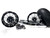 240 CHROME FAT TIRE KIT BLACK CONTRAST INFIDEL WHEELS 01-05 SUZUKI GSXR 600 750