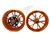 330 ILLUSION ORANGE CONTRAST VANDETTA WHEELS 06-07 SUZUKI GSXR 600 750