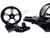 360 OSD FAT TIRE KIT BLACK CONTRAST ST FIGHTER WHEELS 01-05 SUZUKI GSXR 600 750