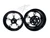 300 FAT TIRE BLACK CONTRAST STREET FIGHTER WHEELS 08-12 SUZUKI HAYABUSA