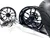 240 CHROME FAT TIRE KIT BLACK CONTRAST RECLUSE WHEELS 2009-2014 YAMAHA YZF R1