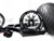 330 OSD FAT TIRE KIT BLACK CONTRAST SLAM WHEELS 2009-2014 YAMAHA YZF R1