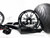 360 OSD FAT TIRE KIT BLACK CONTRAST SLAM WHEELS 2009-2014 YAMAHA YZF R1