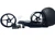 300 STEALTH FAT TIRE KIT BLACK CONTRAST JEDI WHEELS 01-05 SUZUKI GSXR 600 750