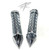 ZX-12 GRIPS CHROME DIAMOND PATTERN TWIST SPIKES ALL KAWASAKI NINJA ZX-12
