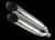 CANAM Voodoo SHORTY EXHAUST POLISHED 2008-2012 CAN AM SPYDER GS/RS