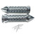 R1 GRIPS CHROME DIAMOND PATTERN TWIST SPIKES ALL YAMAHA YZF R1