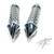 R1 GRIPS CHROME DIAMOND PATTERN TWIST SPIKES ALL YAMAHA YZF R1