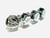 CHROME LICENSE PLATE FRAME W/ CHROME LICENSE PLATE BOLTS 2004-2020 YAMAHA YZF R1