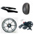 HAYABUSA 360 STEALTH FAT TIRE KIT CHROME REPLICA WHEEL 22-24 SUZUKI HAYABUSA