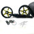 300 FAT TIRE KIT BLACK & YELLOW ALL STAR WHEELS 08-20 SUZUKI GSXR 600 750