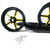 300 FAT TIRE KIT BLACK & YELLOW ALL STAR WHEELS 06-07 SUZUKI GSXR 600 750