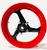 240 FAT TIRE BLACK & RED REPLICA WHEEL PACKAGE 2013-2020 SUZUKI HAYABUSA