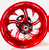 360 WILDER RED SHARK TOOTH WHEELS 08-12 SUZUKI HAYABUSA