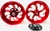 330 WILDER RED SHARK TOOTH WHEELS 2015-2020 YAMAHA YZF R1