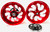 330 WILDER RED SHARK TOOTH WHEELS 06-11 KAWASAKI NINJA ZX-14