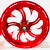 330 WILDER RED SHARK TOOTH WHEELS 06-11 KAWASAKI NINJA ZX-14