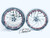 330 FAT TIRE CHROME TWIST IT WHEELS WITH RED RIVETS 08-20 SUZUKI GSXR 600/750