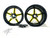 300 FAT TIRE KIT BLACK & YELLOW ALL STAR WHEELS BLACK ARM 99-07 SUZUKI HAYABUSA
