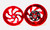 STOCK SIZE CANDY RED SAMURAI WHEELS 2009-2014 YAMAHA YZF R1