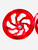 STOCK SIZE CANDY RED SAMURAI WHEELS 06-11 KAWASAKI NINJA ZX-14