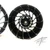 240 FAT TIRE KIT BLACK CONTRAST MAYHEM WHEELS CHROME ARM 08-20 SUZUKI GSXR600750