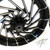 240 FAT TIRE KIT BLACK CONTRAST MAYHEM WHEEL BLACK STEALTH 08-12 SUZUKI HAYABUSA