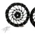 240 FAT TIRE KIT BLACK CONTRAST MAYHEM WHEEL STEALTH 01-08 SUZUKI GSXR 1000