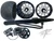 360 FAT TIRE KIT BLACK CONTRAST RONA WHEELS BLACK ARM 13-20 SUZUKI HAYABUSA ABS