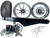 240 FAT TIRE KIT CHROME OMNI WHEELS BLACK STEALTH ARM 08-12 SUZUKI HAYABUSA